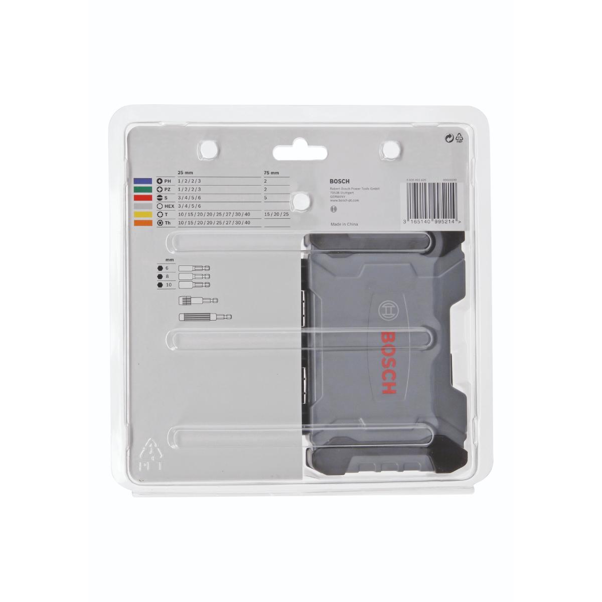 Bosch Steckschlüssel und Schrauberbits,Extra Hard , 43-teiliges Set
