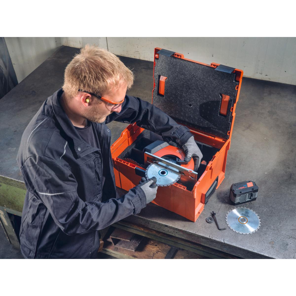 Fein Kompakte Akku-Handkreissäge für Metall F-IRON Cut 57 AS