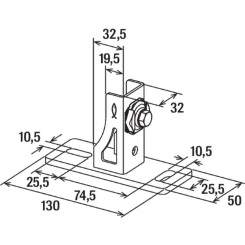 Fischer Sattelflansch SF Clix 31 vormontiert