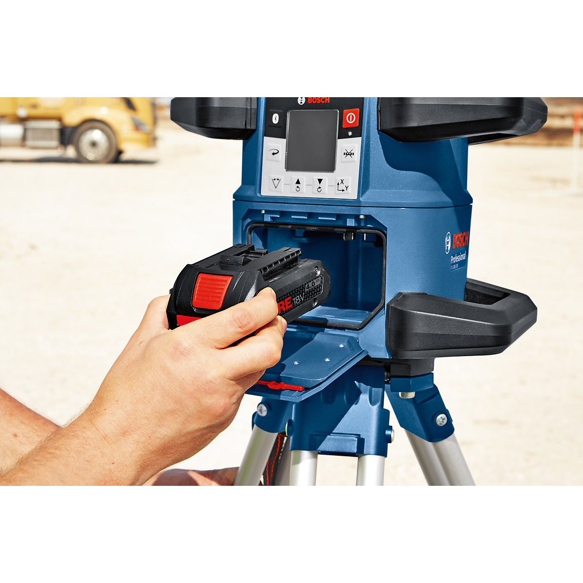 Bosch Rotationslaser GRL 600 CHV, mit Akku und Schnellladegerät