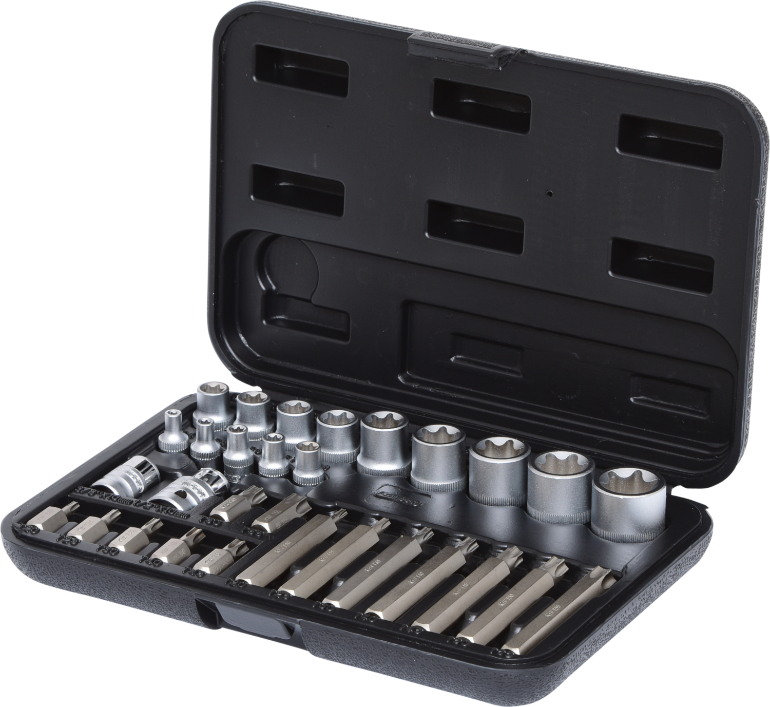 KS Tools Torx-Steckschlüssel- und Bit-Satz, 30-tlg