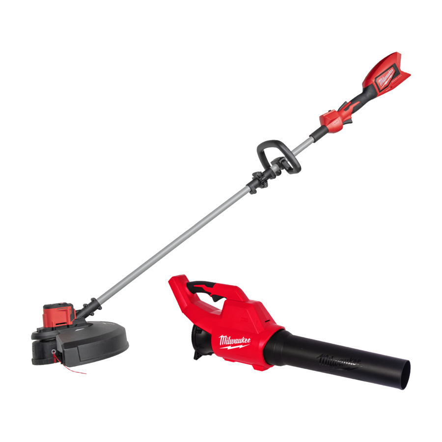 Milwaukee M18 Power Pack - Bürstenloser Akku-Rasentrimmer FPP2OP8-0 u. Akku-Gebläse BLBLO-0