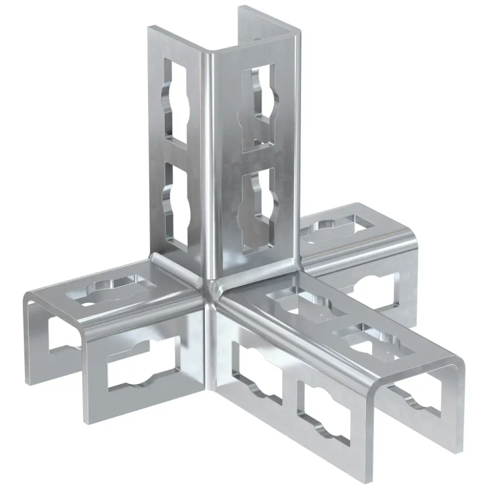Fischer Multidimensionaler Winkel PFUF 4D zinklamellenbeschichtet