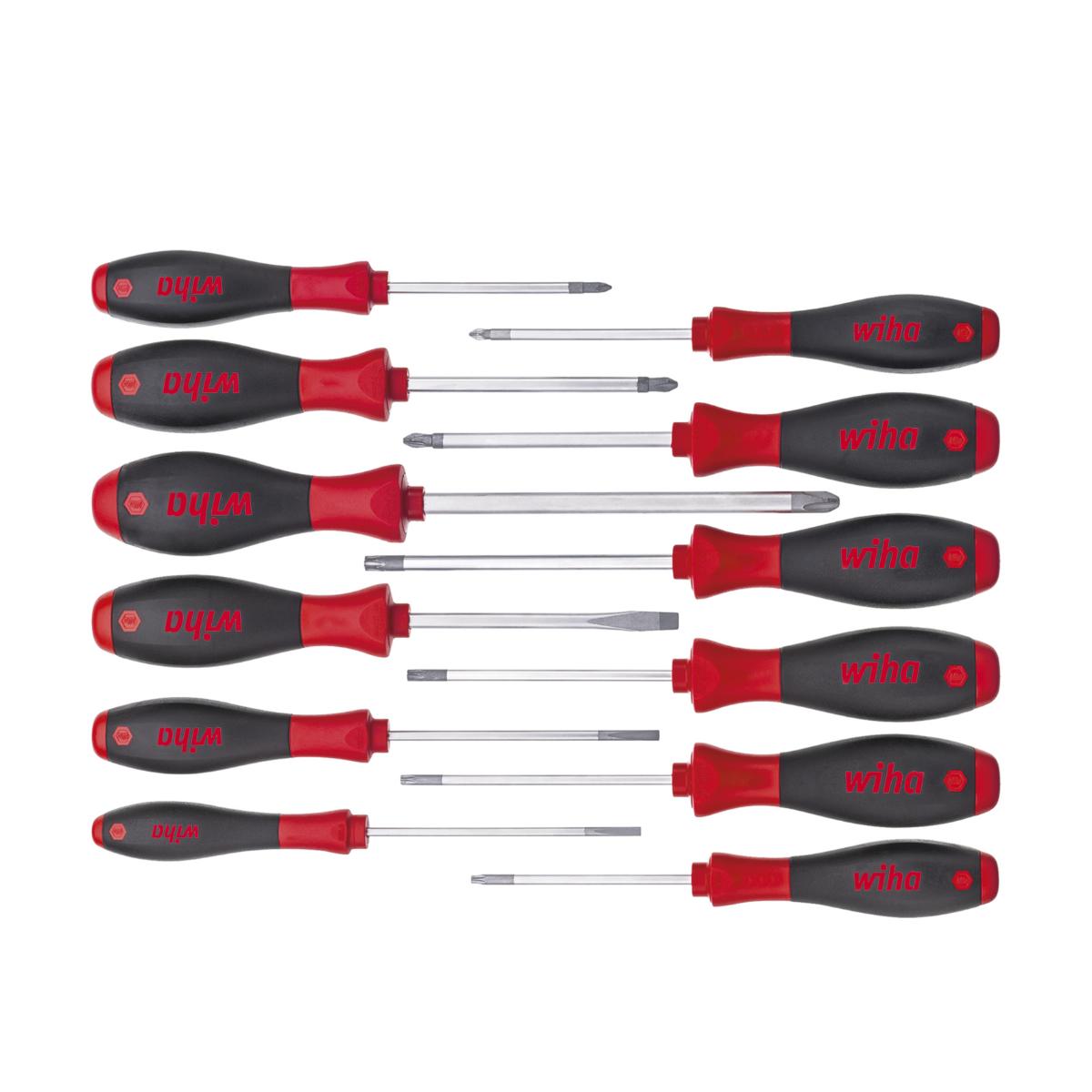 Wiha Schraubendreher Set SoftFinish gemischt 12-teiliges Set
