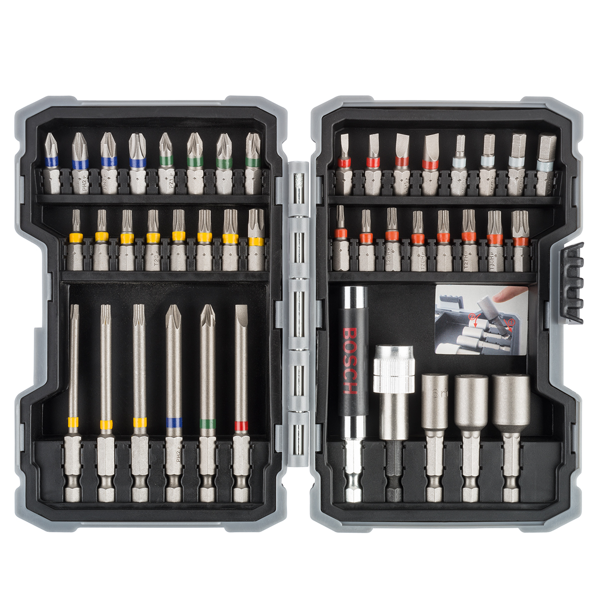 Bosch 43 tlg. Schrauberbit-Set inkl. gratis Bosch Beanie - Weihnachts-Set