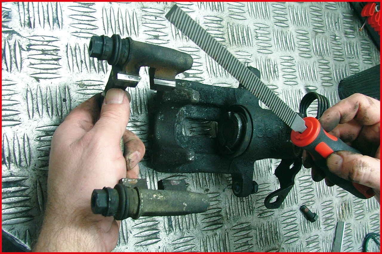 KS Tools Bremssattelfeile ohne Heft, 150mm