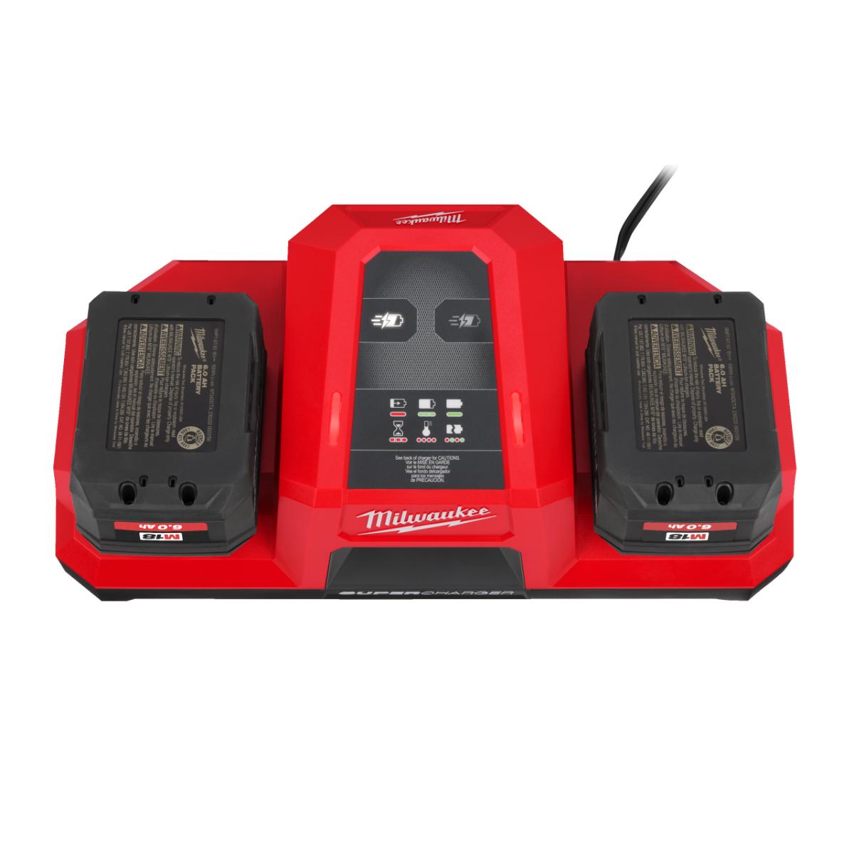 Milwaukee M18 Zweifach-Super-Schnellladegerät - M18DBSC