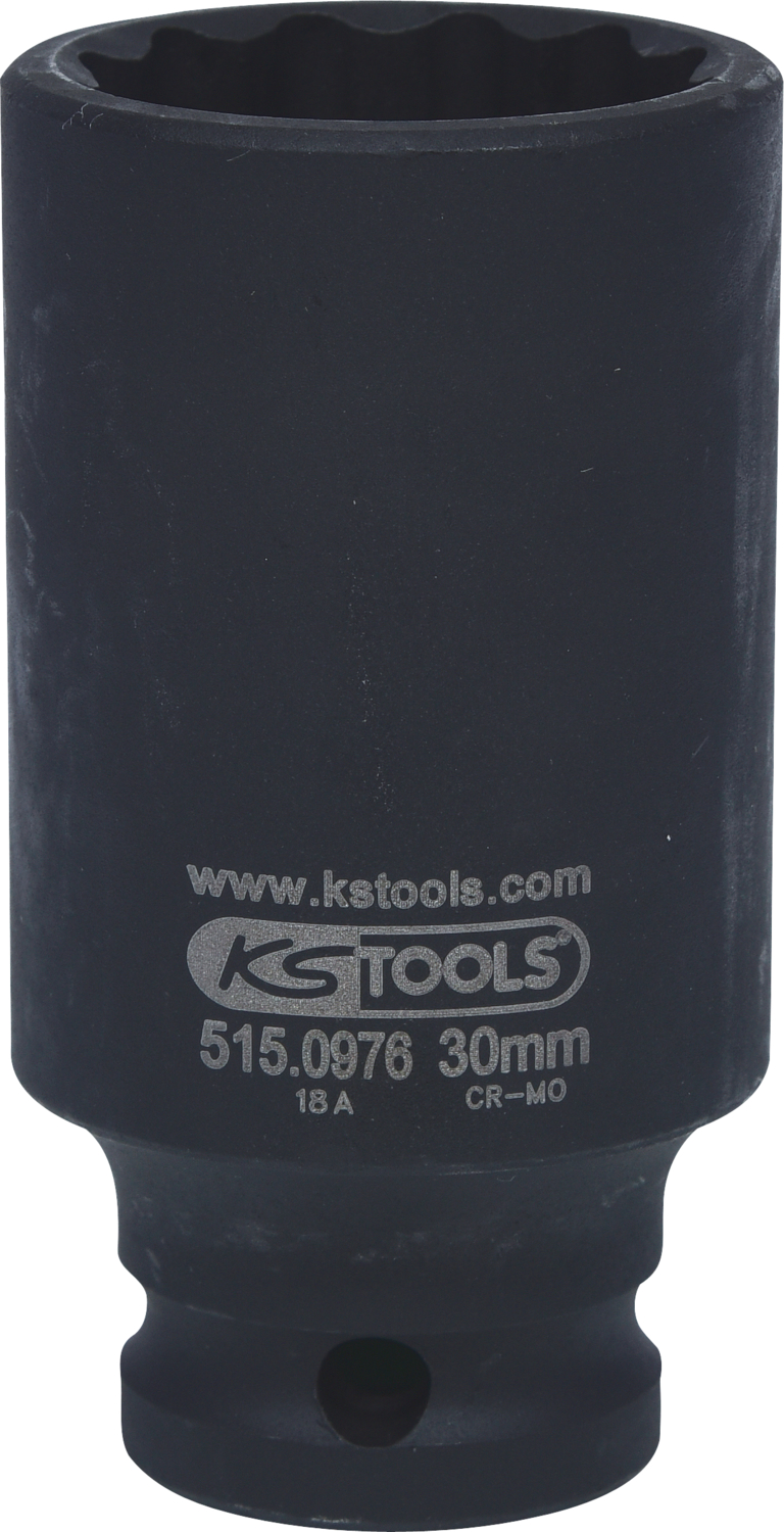 KS Tools 1/2" 12-kant-Kraft-Stecknuss, lang