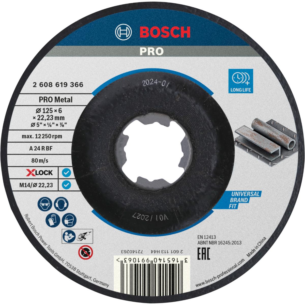 Bosch PRO X-LOCK Schruppscheibe T27 A 24 P BF