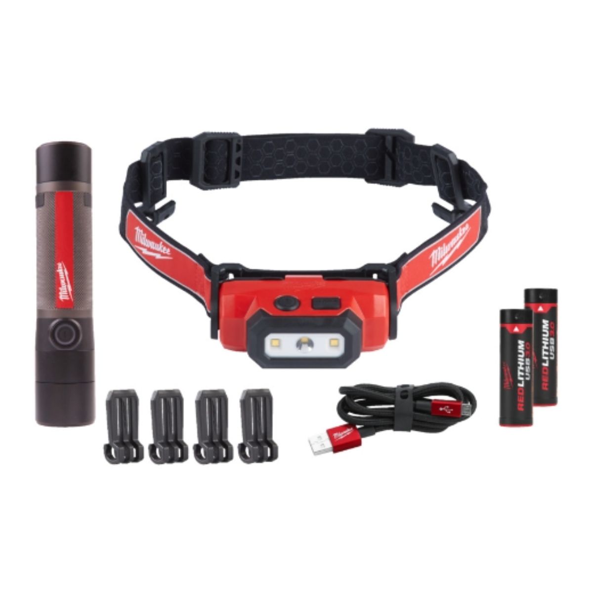 Milwaukee Stirnlampe Redlithium USB Powerpack L4 FMHLLED-302