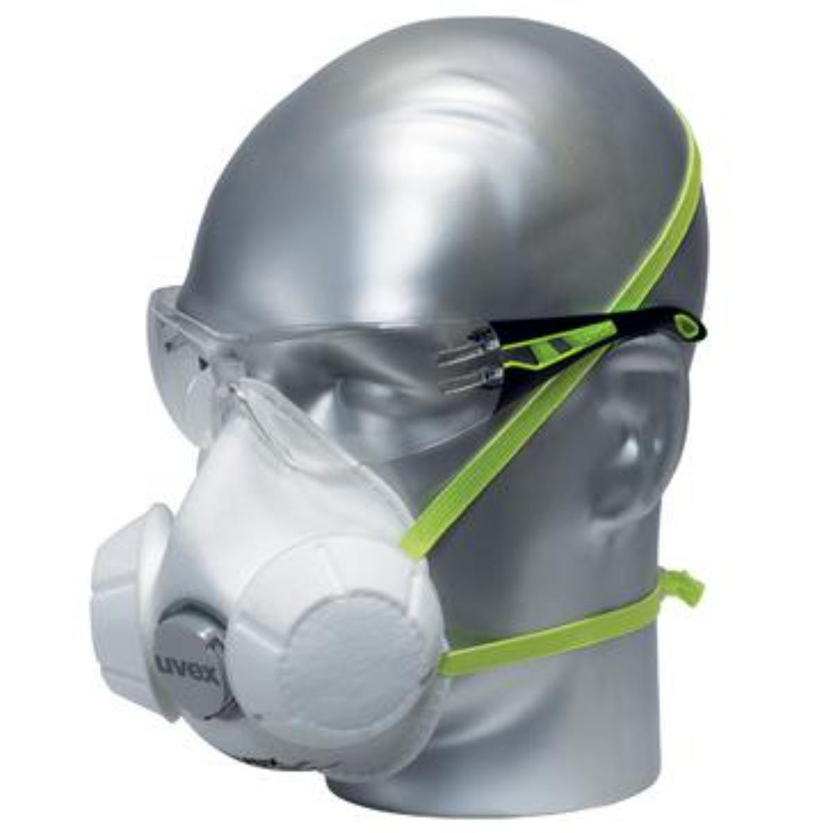 Uvex silv-Air exxcel 7333 Atemschutzmaske FFP3 -3 Stück