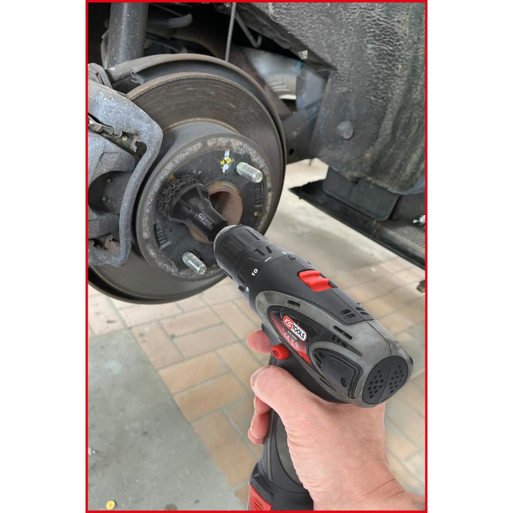KS Tools Stehbolzen-Radnabenschleifer-Satz, Ø 40 mm, 7-tlg