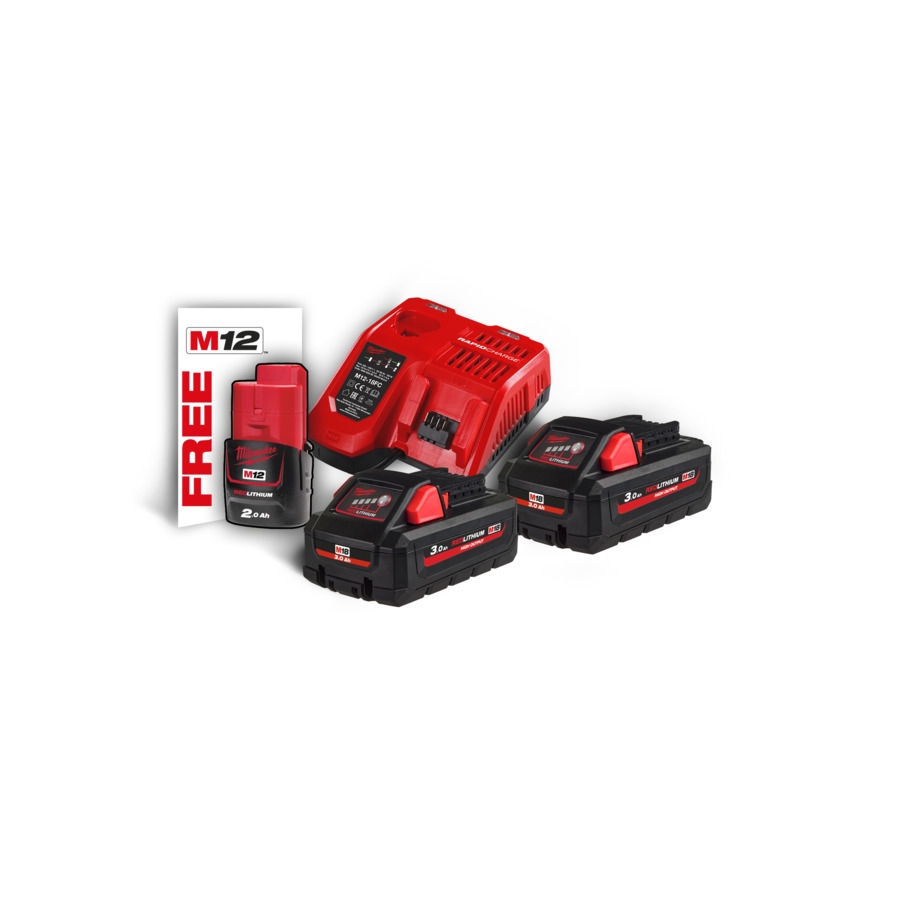 Milwaukee 18V Starterset M18 HNRG-302