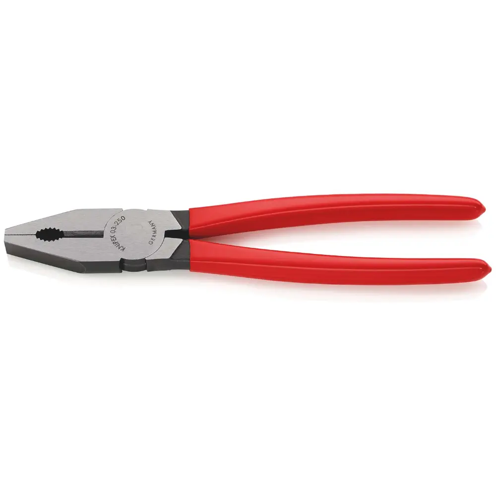 KNIPEX Kombizange mit Kunststoff überzogen schwarz atramentiert 250 mm