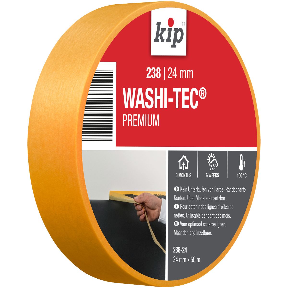Kip 238 WASHI-TEC Goldkrepp