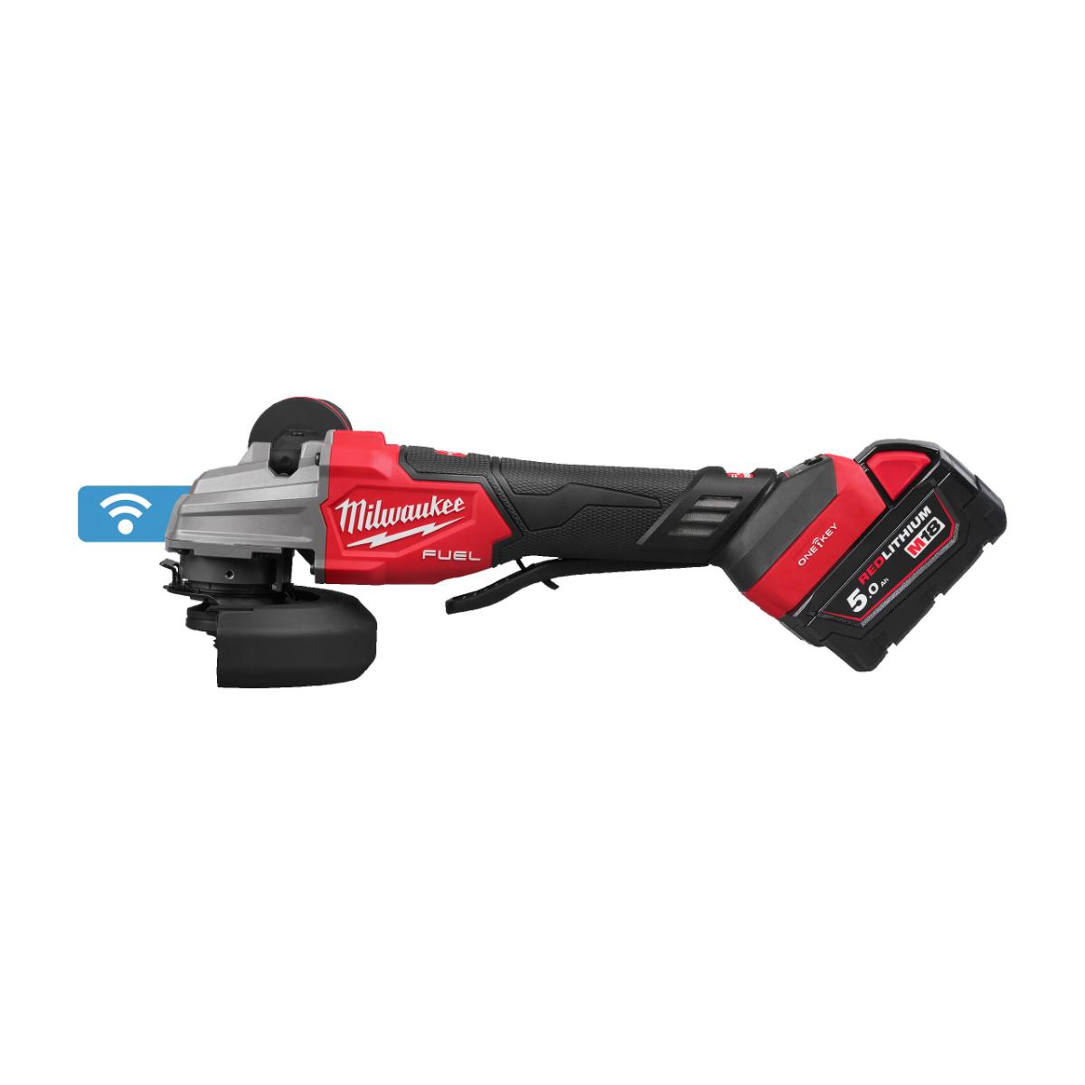 Milwaukee M18 FUEL ONE - KEY Akku - Sicherheitswinkelschleifer, M18FSAGSVO125X - 502X