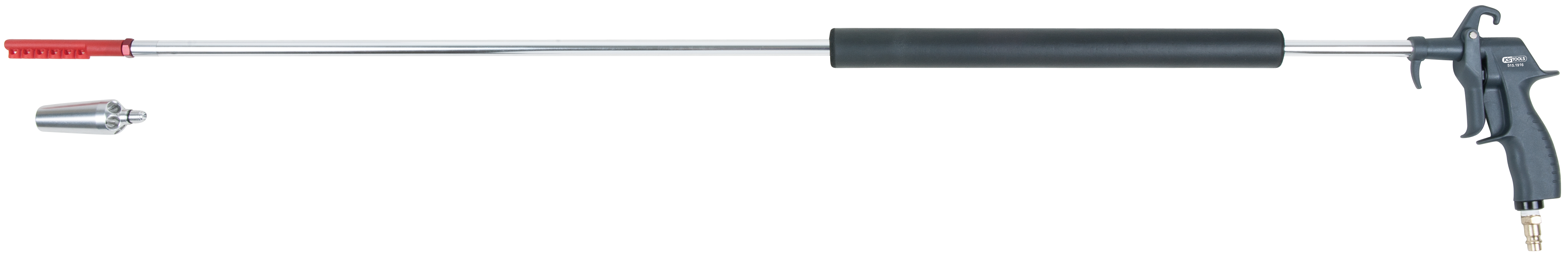KS Tools Druckluft-Ausblaspistole, lange Ausführung, 3-tlg