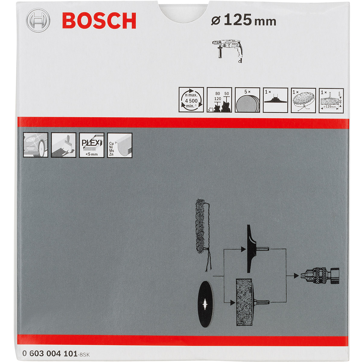 Bosch Polier-Set S 24, 8-teilig, für Bohrmaschinen
