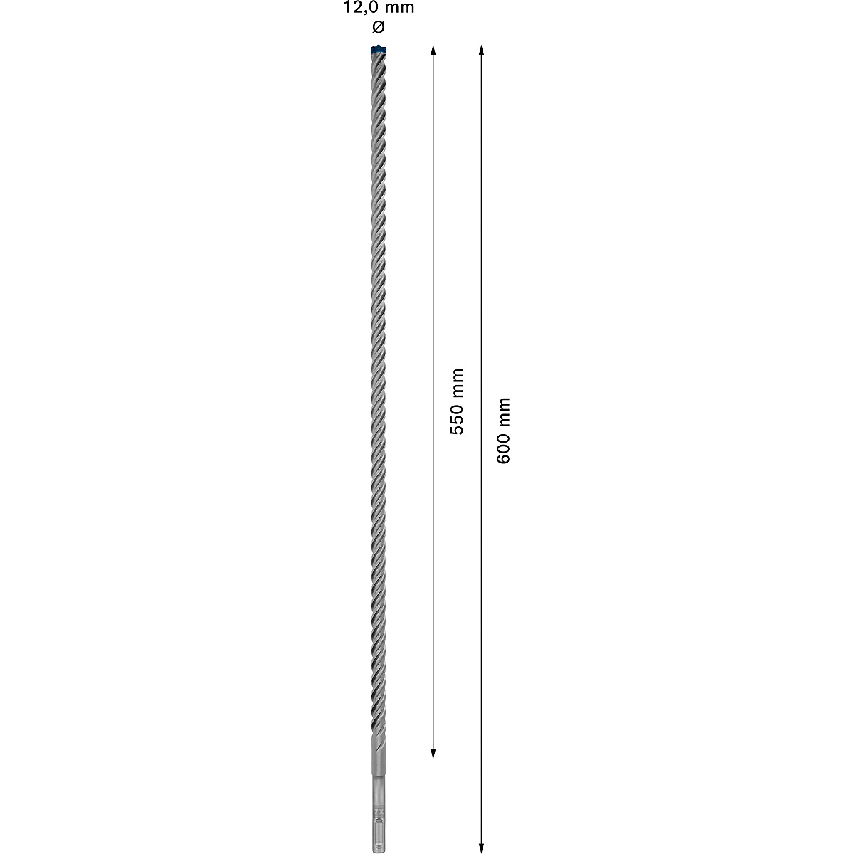 Bosch EXPERT SDS plus-7X Hammerbohrer, für Bohrhämmer ø 12 mm
