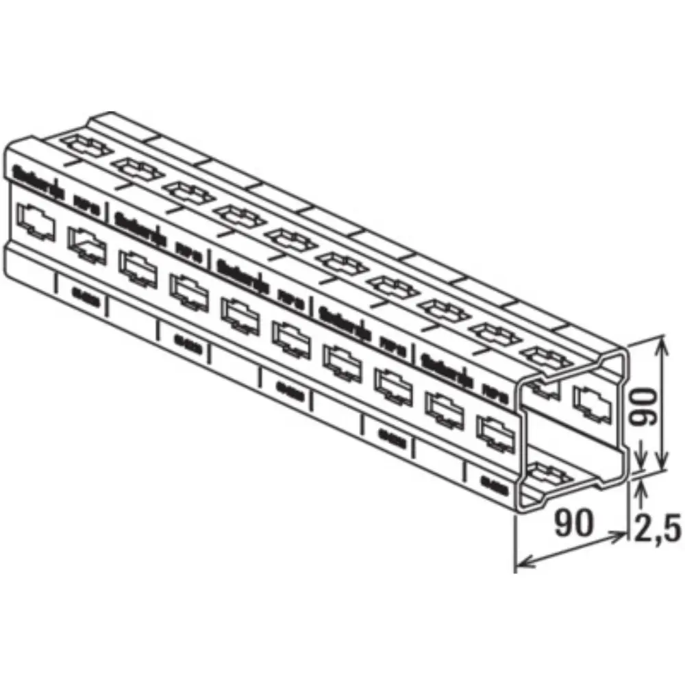 Fischer Montageprofil FMP 90/2,5 6m