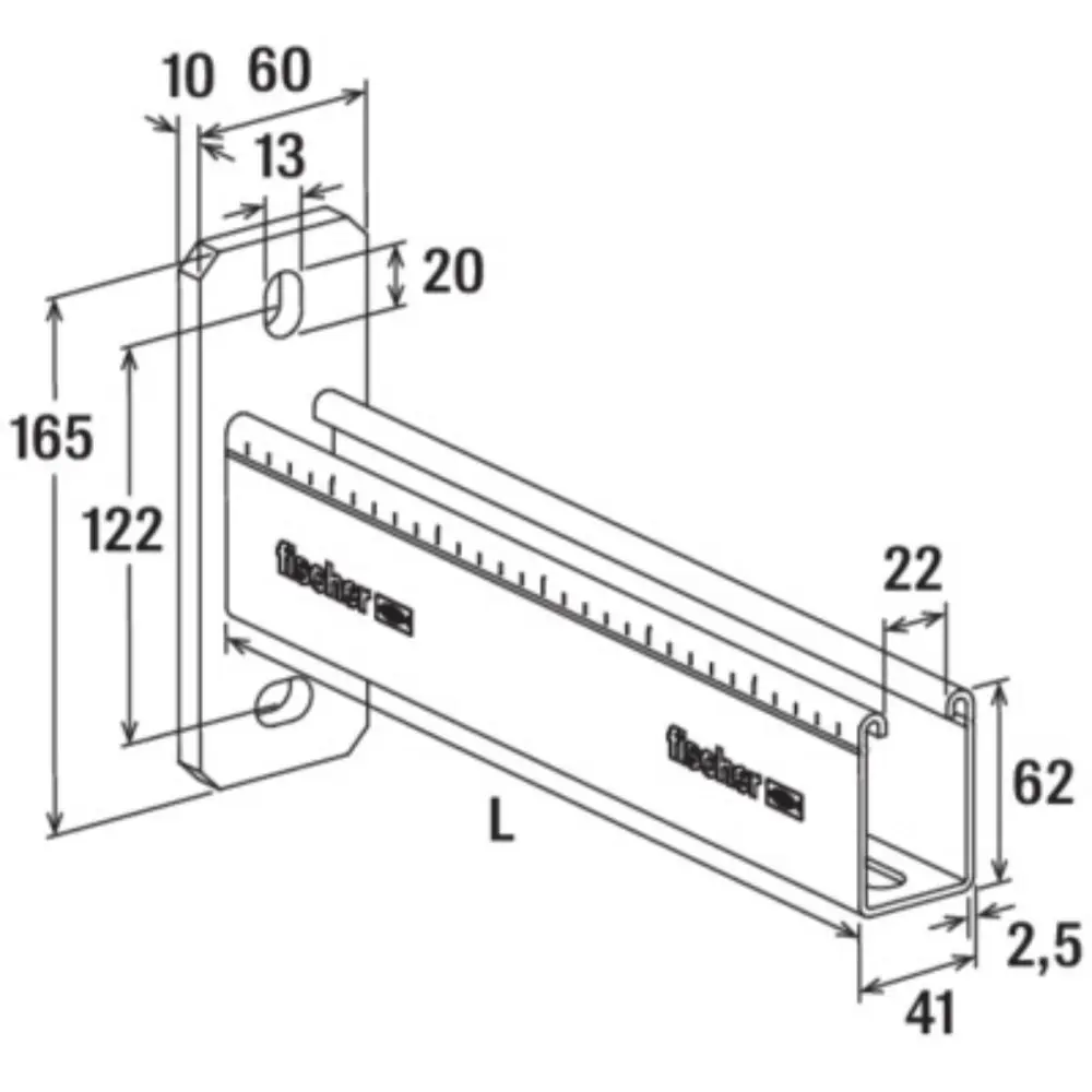 Fischer Auslegerkonsole FCA 62 - 1000