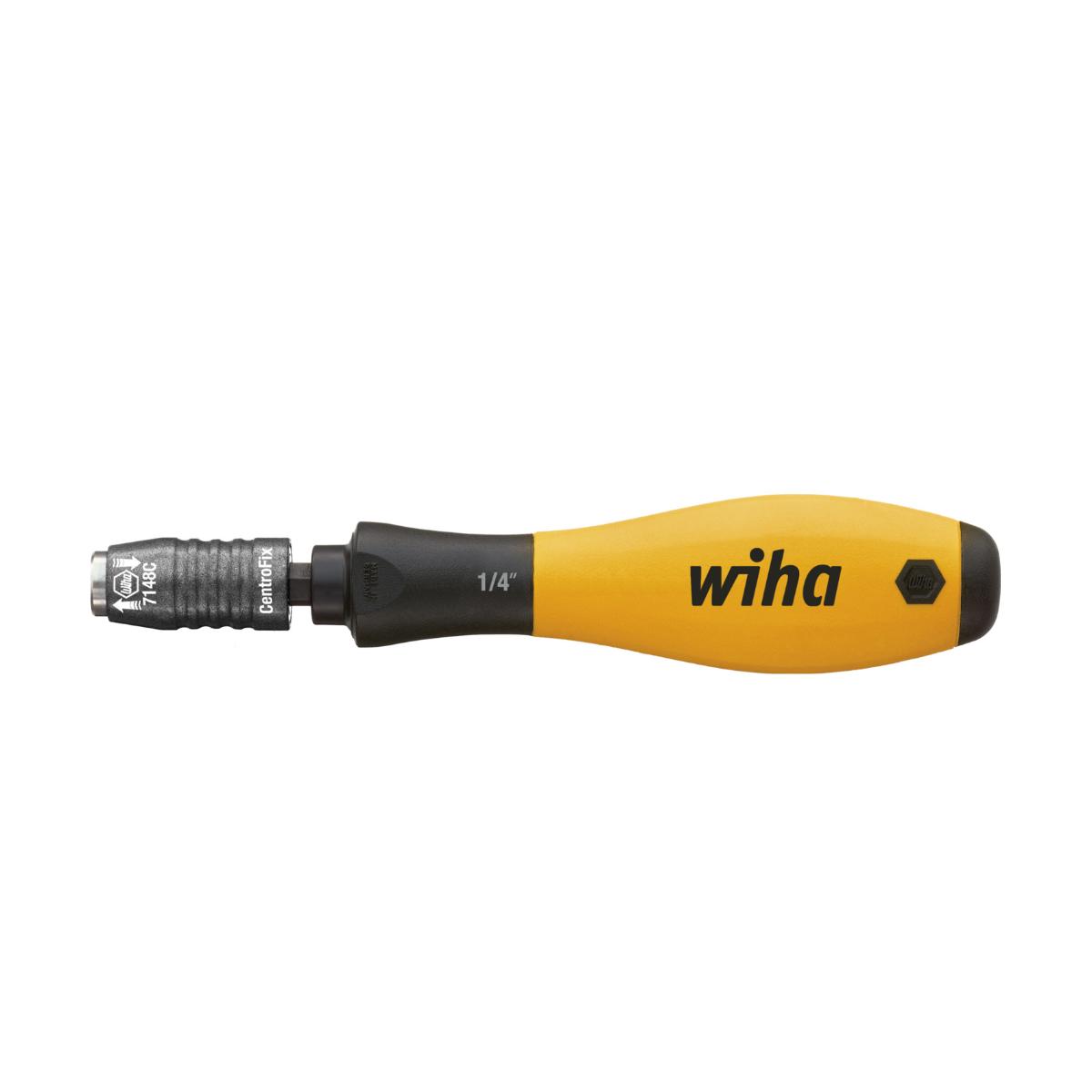 Wiha Schraubendreher mit Bithalter SoftFinish ESD, mechanisch verriegelbar 1/4 zoll