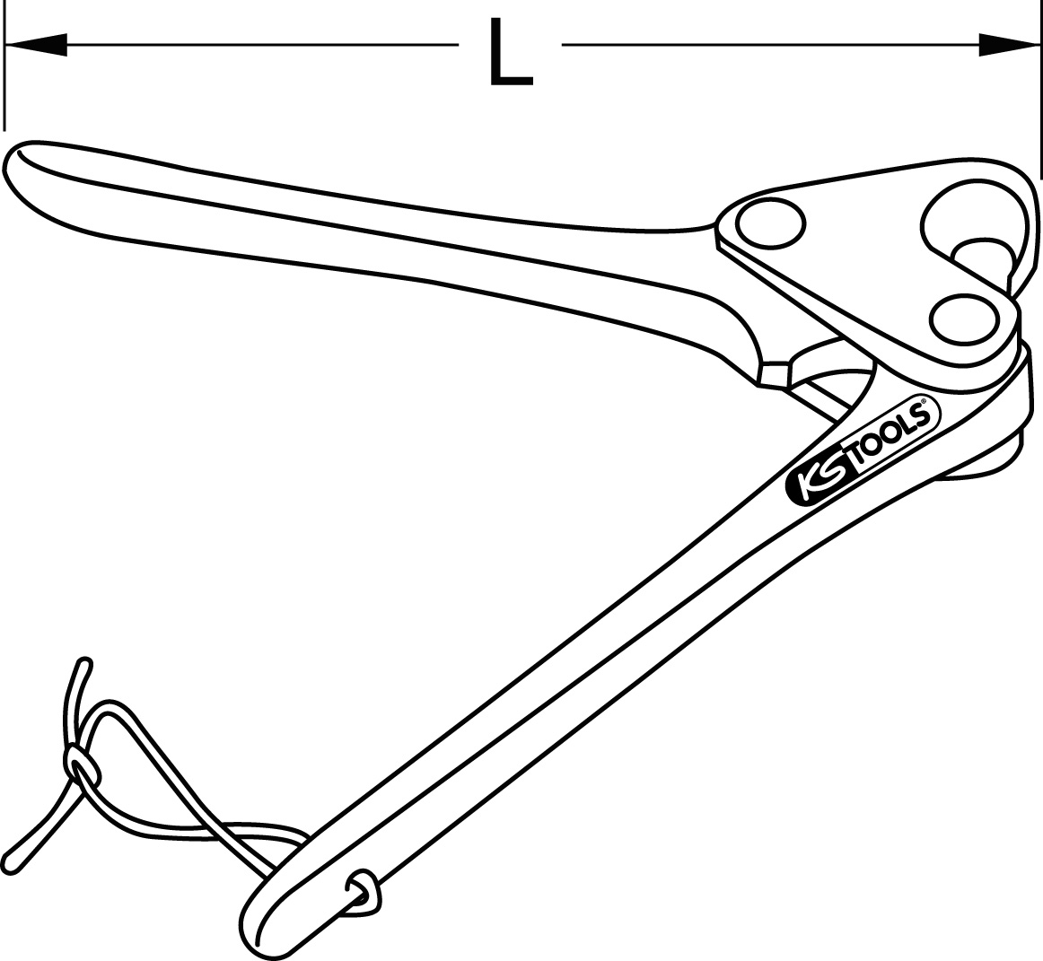 KS Tools Blei-Plombenzange 8mm, 130mm