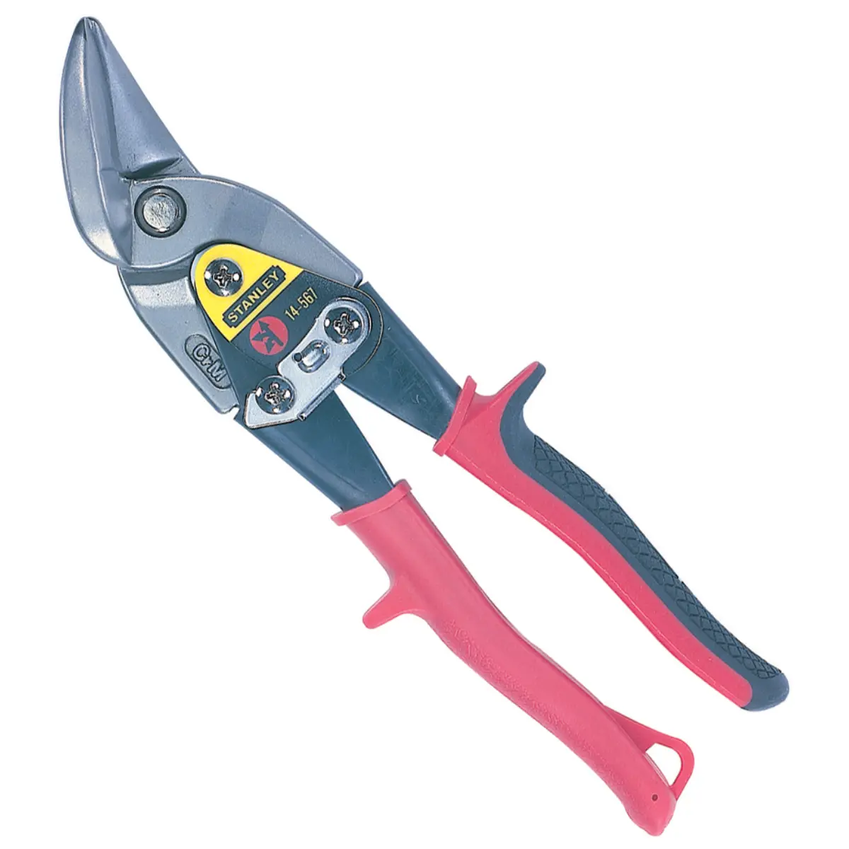 STANLEY FATMAX Blechschere 250 mm linksschneidend (rot), mit Durchlauf