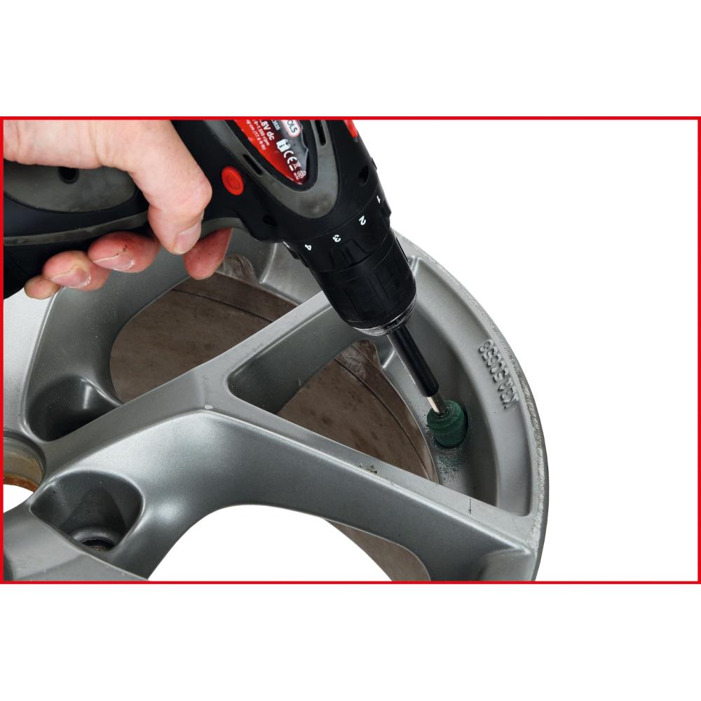 KS Tools Ventilsitz-Reinigungswerkzeug-Satz für Alufelgen, 7-tlg