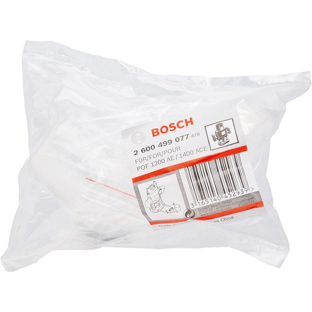 Bosch Absaugadapter zu Oberfräsen, passend zu POF 1200 AE, POF 1400 ACE