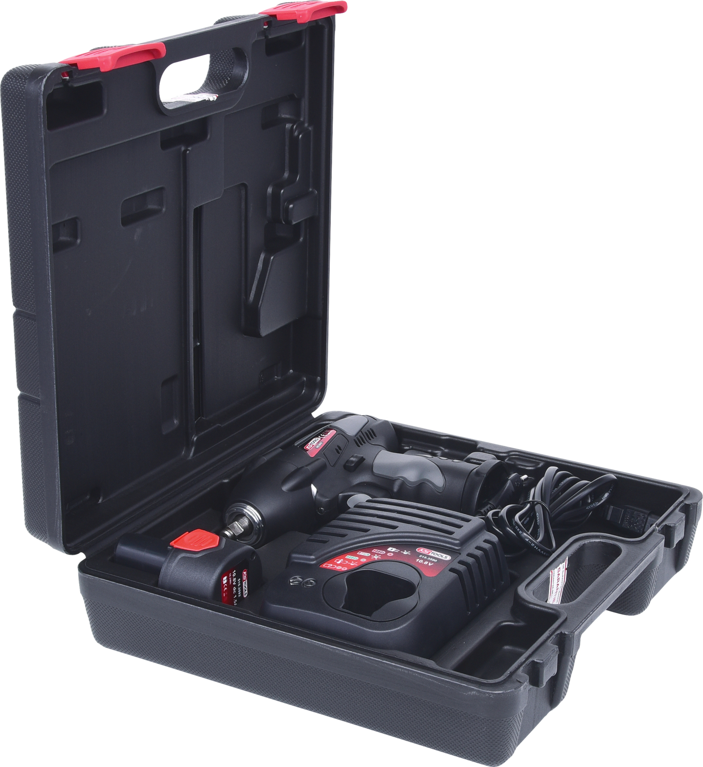 KS Tools 3-8'' Akku-Schlag-Schrauber, 117Nm, 1.870 U-min, mit 1 Akku und 1 Ladegerät