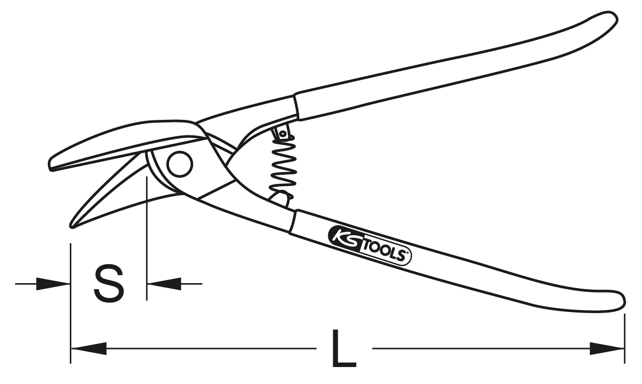 KS Tools Idealschere, rechtsschneidend