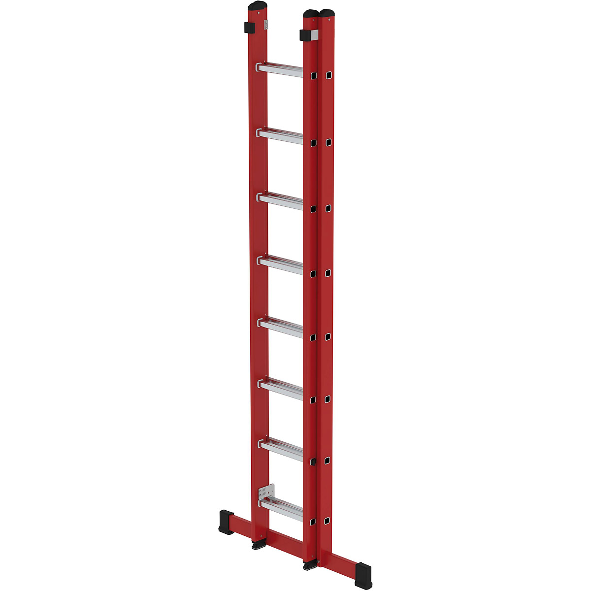 Munk Sprossen-Schiebeleiter 2-teilig GFK/Alu mit Standard-Traverse