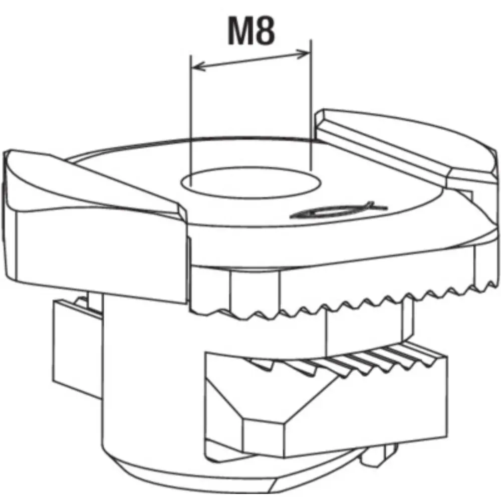 Fischer Schiebemutter FSM Clix M 8