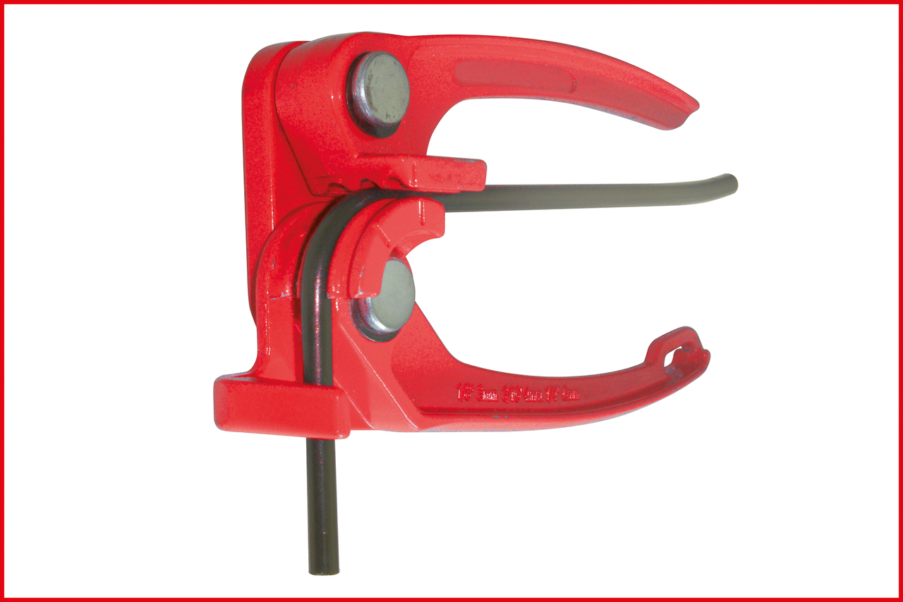 KS Tools FLAREFIX 1 Universal-Bremsleitungs-Bördelgerät-Satz mit Hydraulik-Spindel, 16-tlg