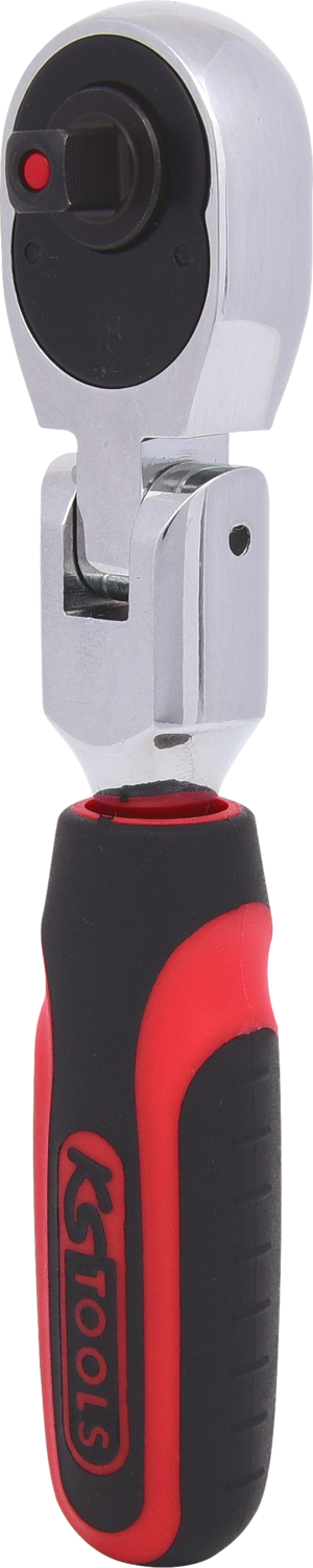 KS Tools 1/4" CHROMEplus Gelenk-Umschaltknarre, 72 Zahn