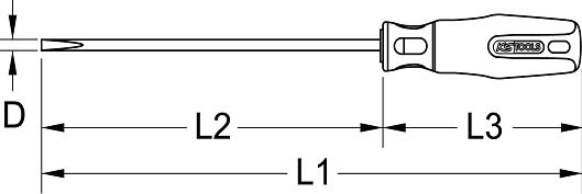 KS Tools ERGOTORQUE VDE Schlitz-Schraubendreher