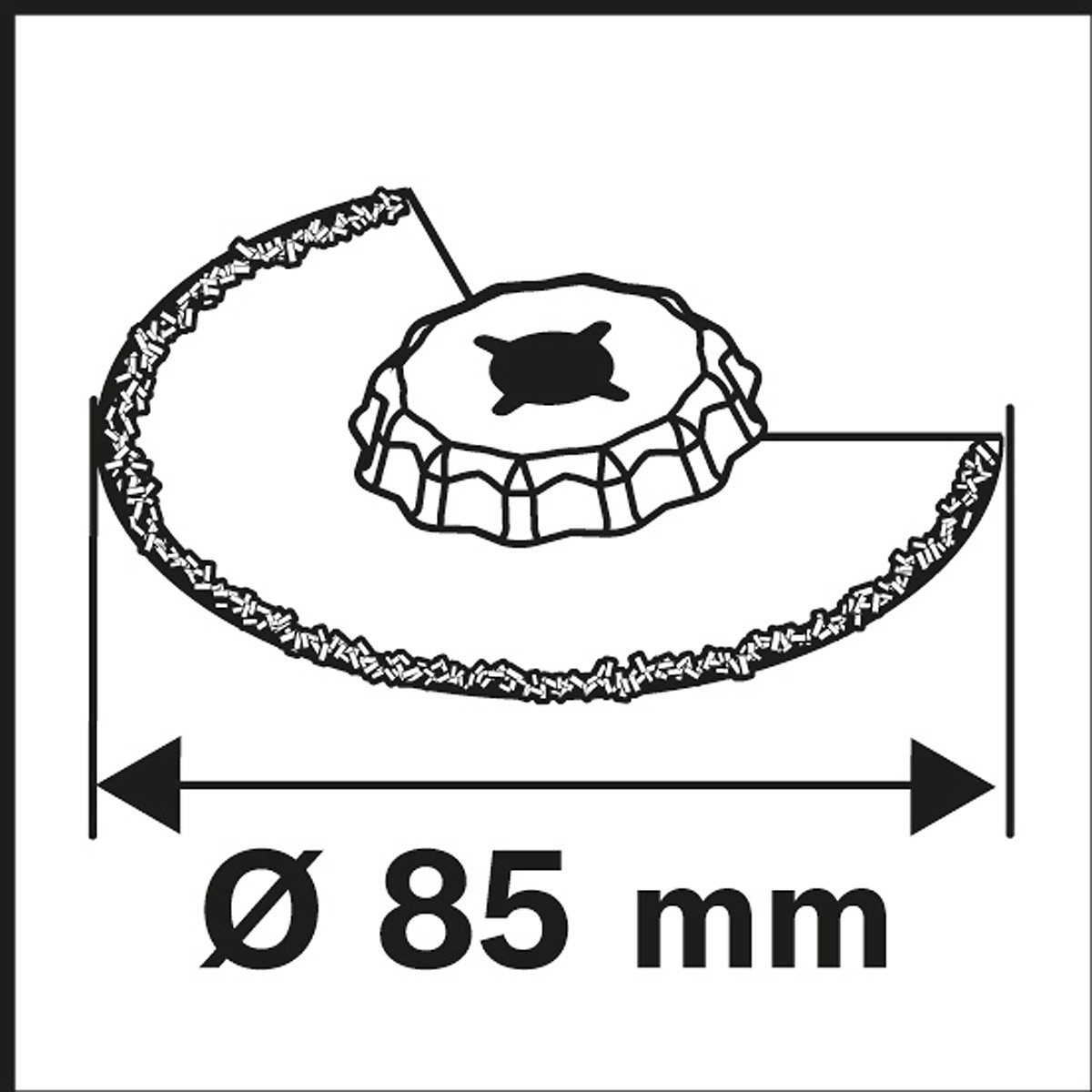 Bosch Carbide-RIFF Segmentsägeblatt ACZ 85 RT3, 85 mm