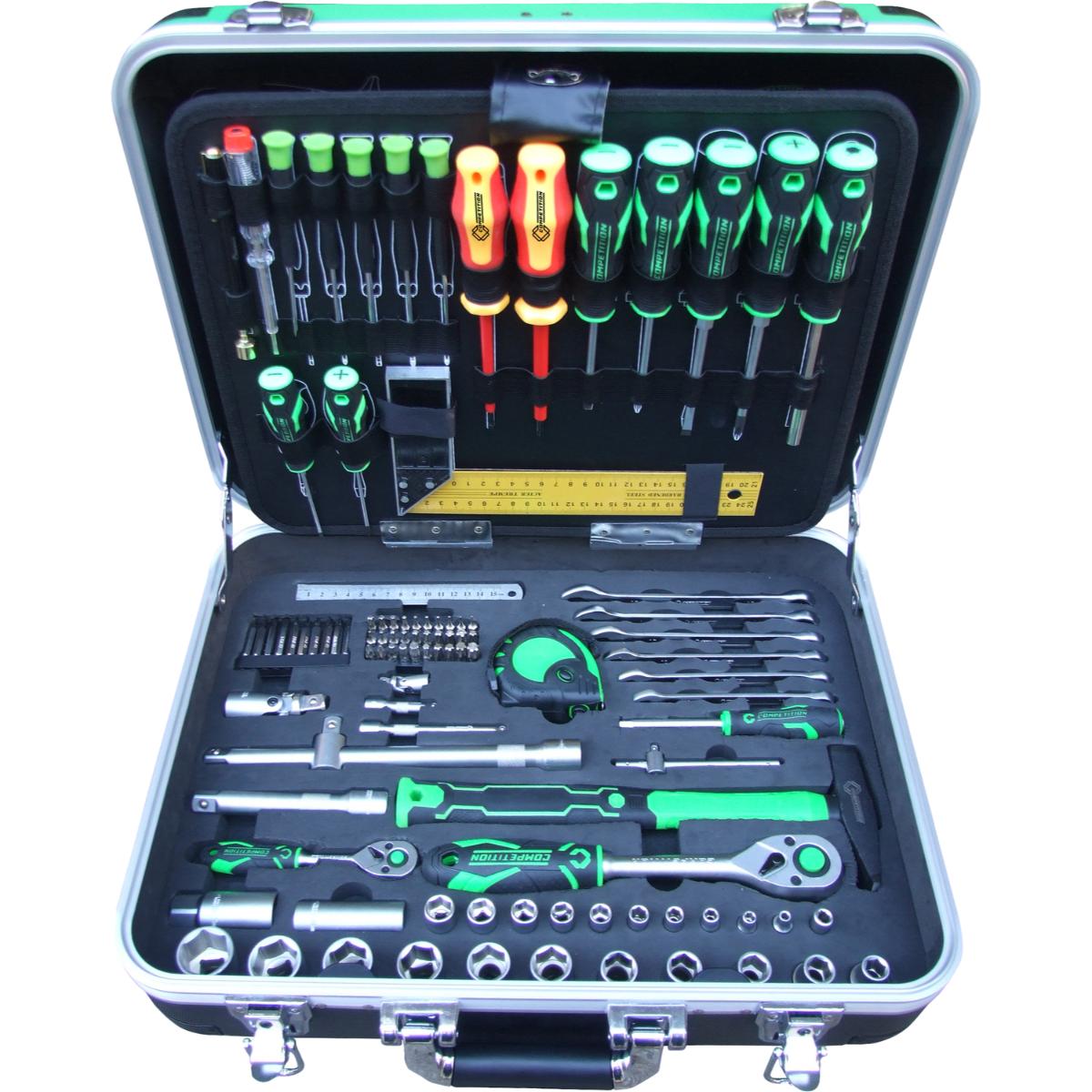 COMPETITION 1/4+1/2 Universal-Werkzeug 147-teiliegs Set