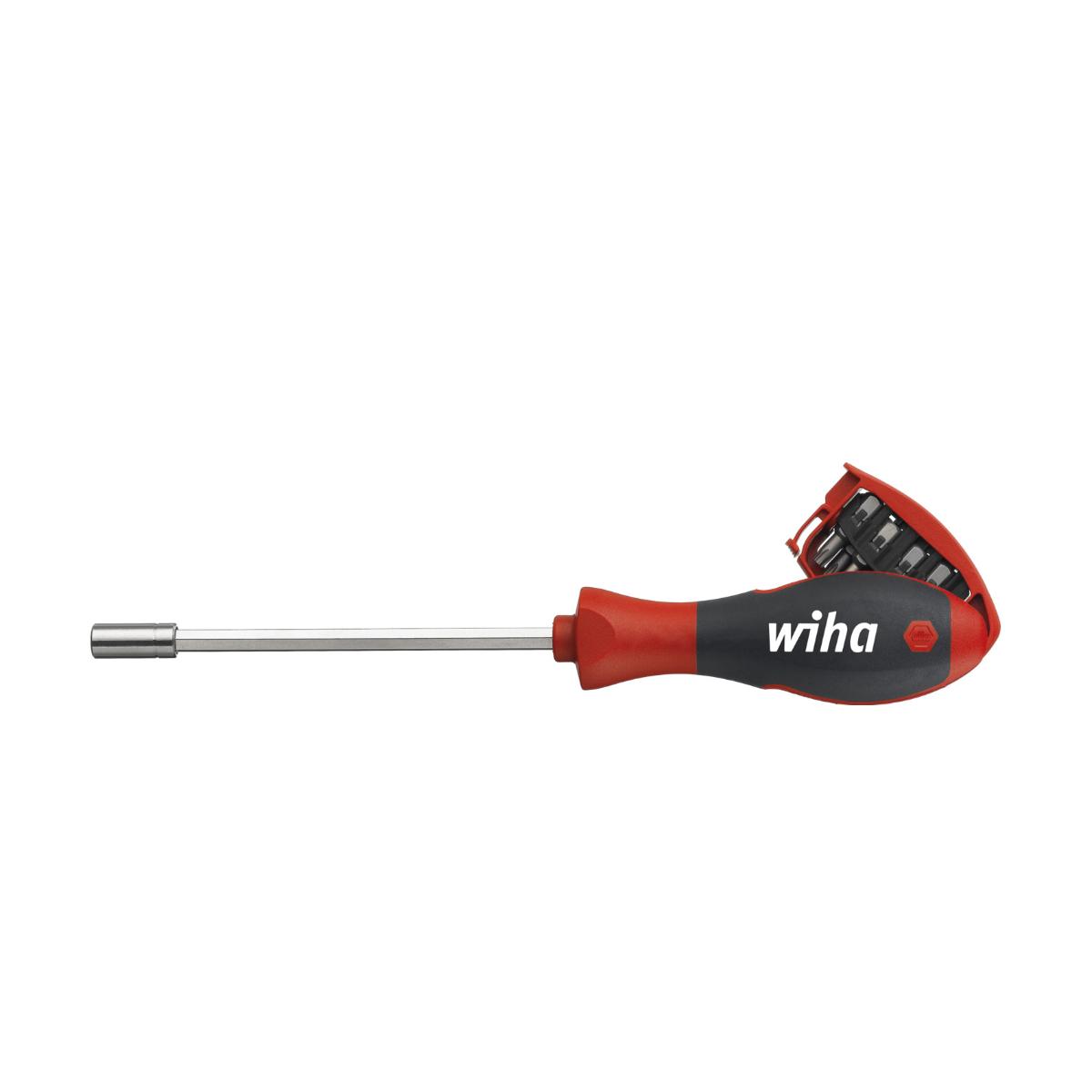Wiha Schraubendreher mit Bit Magazin magnetisch TORX mit 8 Bits, 1/4 zoll