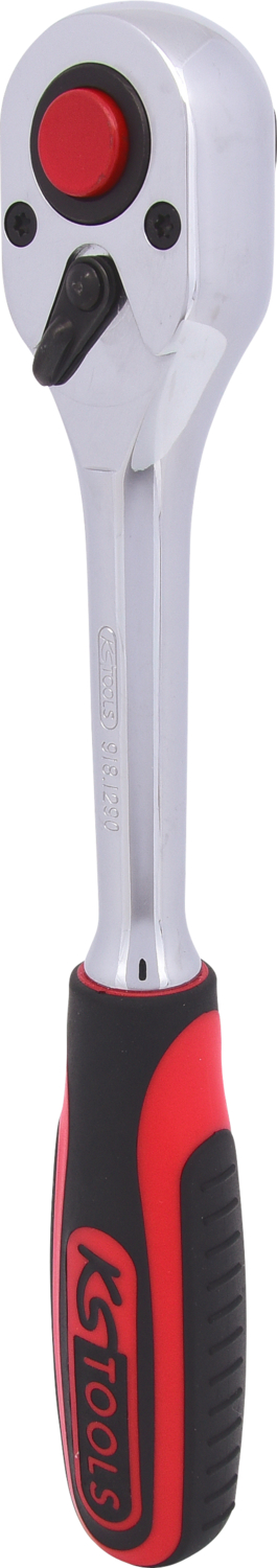 KS Tools 1/2" CHROMEplus Umschaltknarre, 72 Zahn, Kunststoffgriff