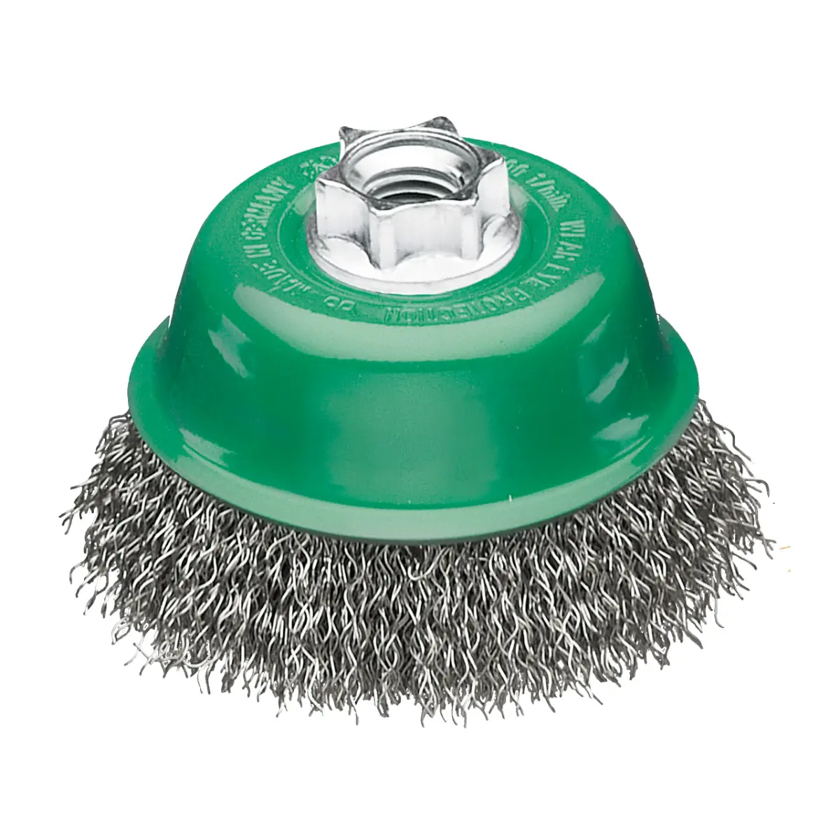 Milwaukee Topfbürste für Winkelschleifer, gewellt, Edelstahl 65 x 0,35 mm, M14