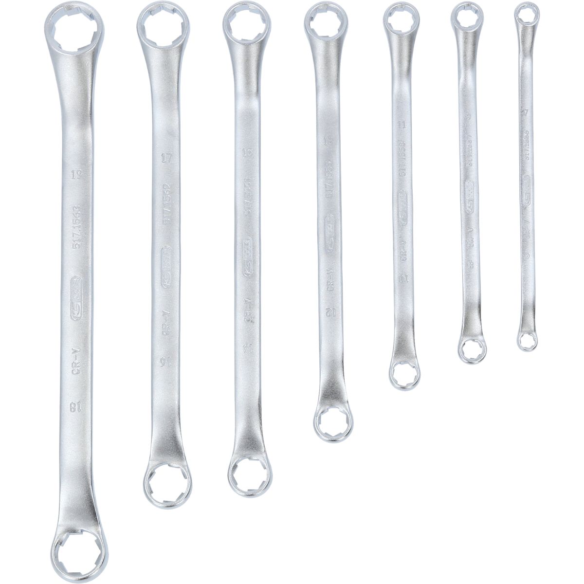 KS Tools RESCUEpower Doppel-Ringschlüssel-Satz, gekröpft 7-tlg 6-19mm
