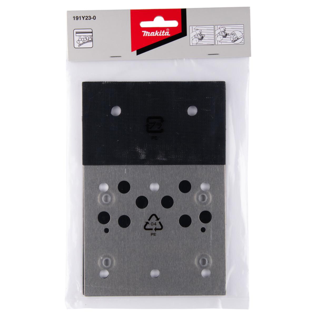 Makita Grundplatte Klett rechteckig für Schleifpapier 114x190 mm - Für DBO480/DBO484 - 191Y23-0