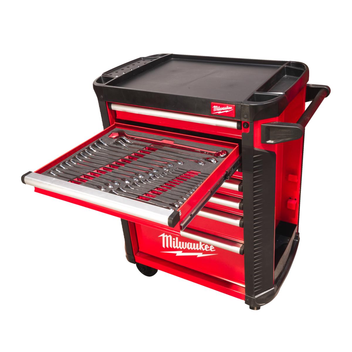 Milwaukee 30˝ / 78 cm TOOLGUARD Werkstattwagen mit Werkzeugbestückung, Standard Version, 206-teilige