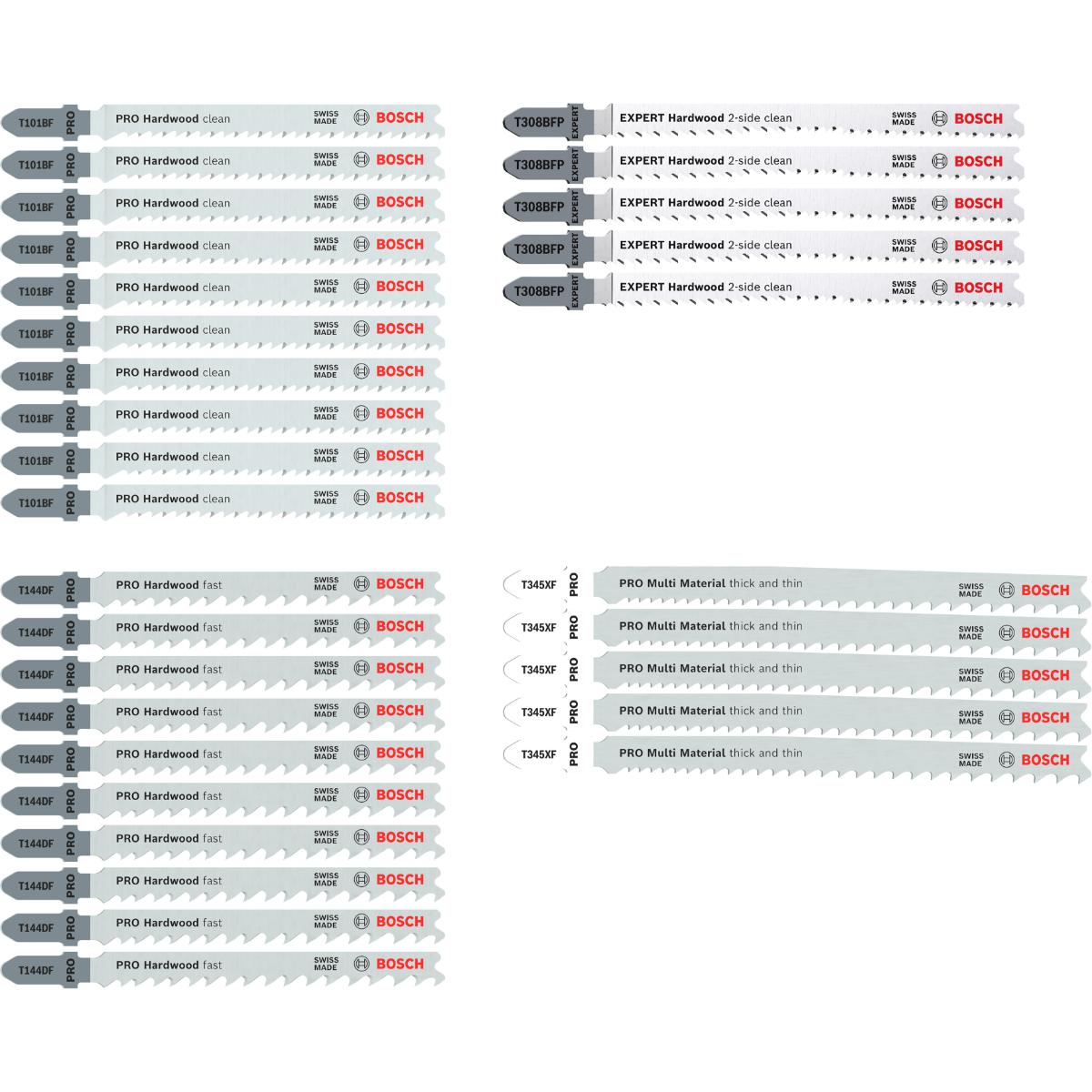 Bosch PRO Stichsägeblatt Wood and Metal Küchenbauer, 30-teiliges Set