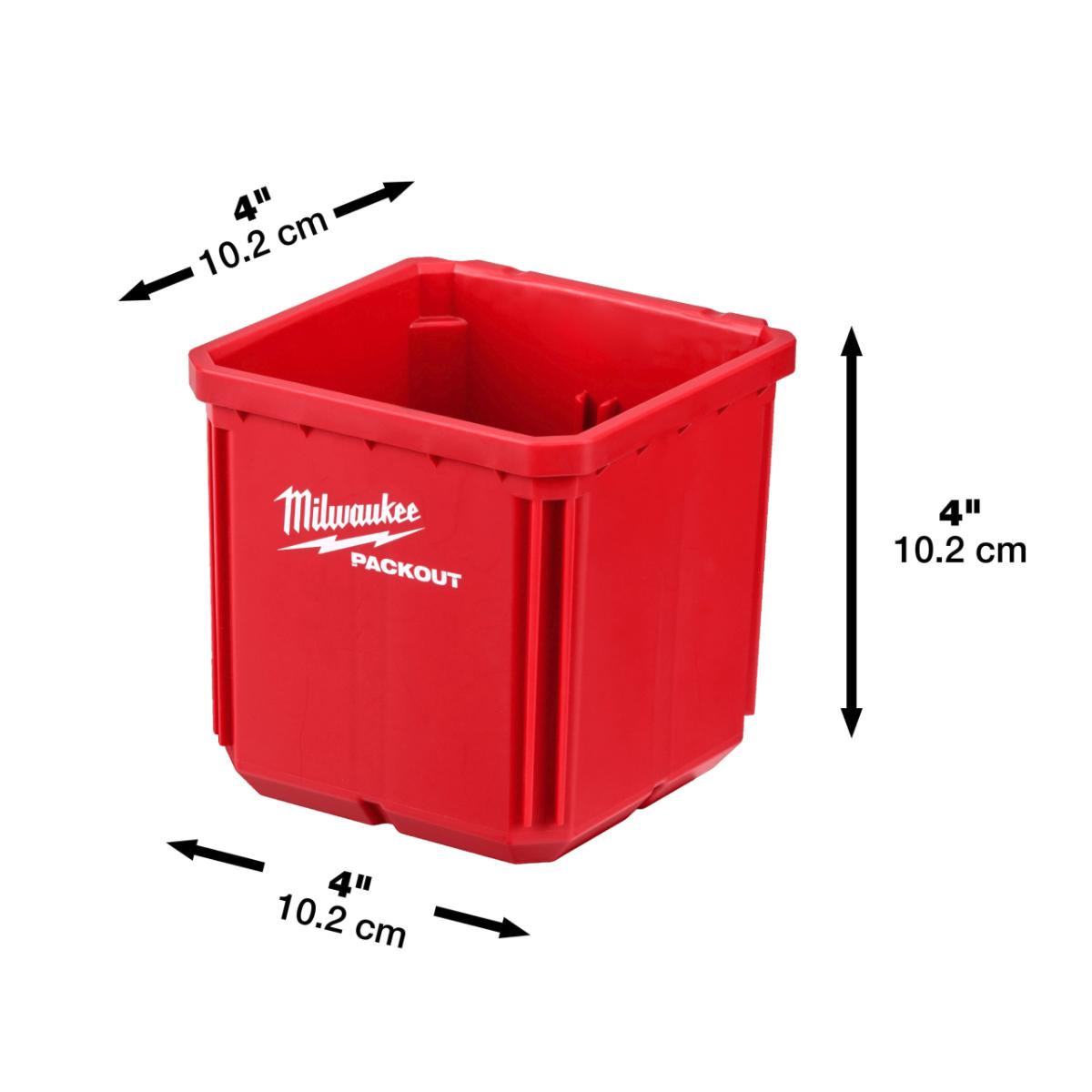 Milwaukee PACKOUT Behälter 2-teilig 10x10 cm