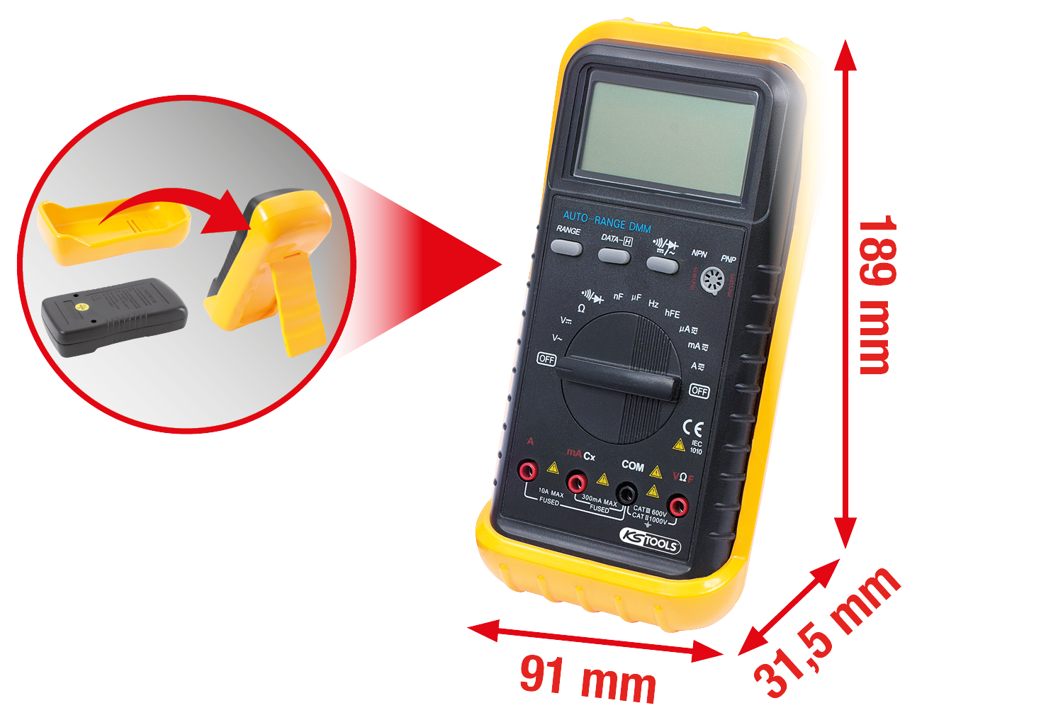 KS Tools KFZ Multimeter mit Induktionspinzette