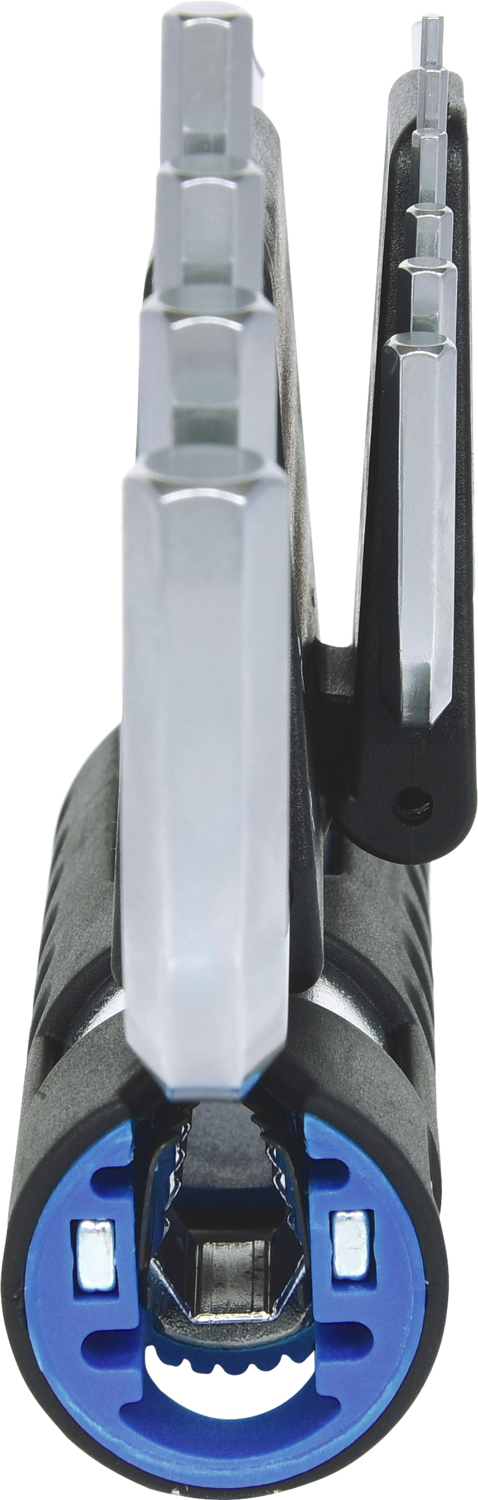 KS Tools 3 in 1 Innen6kant-Winkelstiftschlüssel-Satz,10-tlg lang, Kugelkopf, Zoll