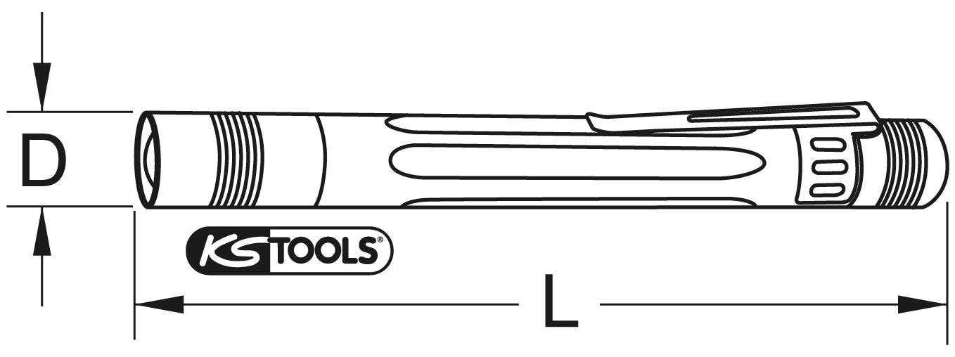 KS Tools perfectLight Taschenlampe 85 Lumen